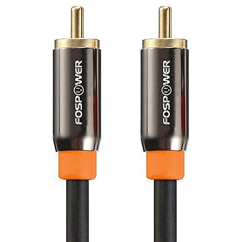 FosPower RCA スピーカーケーブル サブウーファー コアキシャルケーブル 同軸デジタル オ...