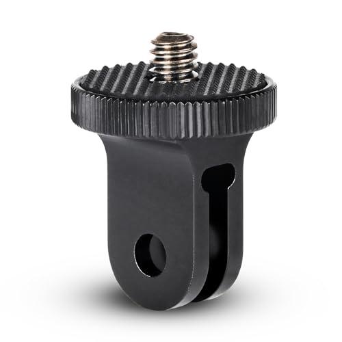 HSU アルミ変換アダプター ミニ三脚マウント 1/4トライポッドアダプター GoPro用GP規格→...