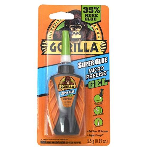 Gorilla（ゴリラ）マイクロプレシジョン 強力接着剤ジェル 5.5g クリア 1パック