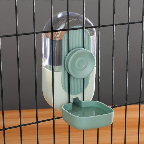 YBGGJO 自動給水器 0.8L 蓋付き 大容量 水飲み器 ケージ 取付 重力式 固定 防ぐ 転倒...