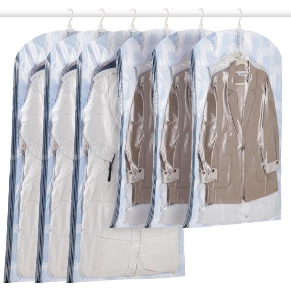 TAILI 圧縮袋 衣類 吊るせる圧縮袋 6枚組 吊り下げ 真空 収納 省スペースバッグ 衣類カバー...