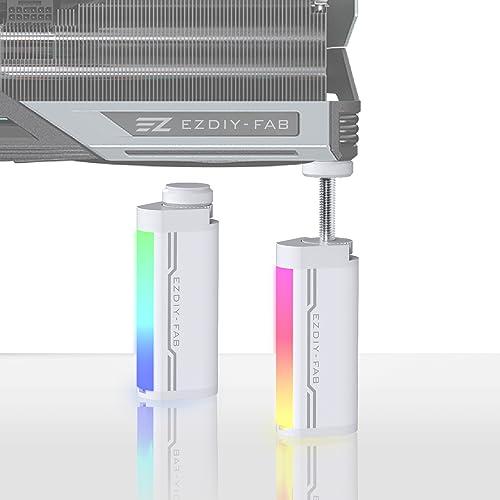 EZDIY-FAB GPUサポート 汎用ビデオカードホルダー グラボ ステー ホワイト ARGB 5...