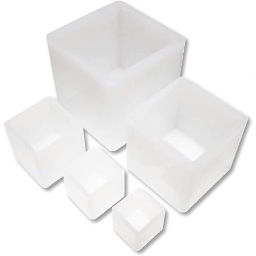 VICHE CATT レジン 型 シリコン モールド 正方形 四角 5個セット 抜き型 20mm・2...