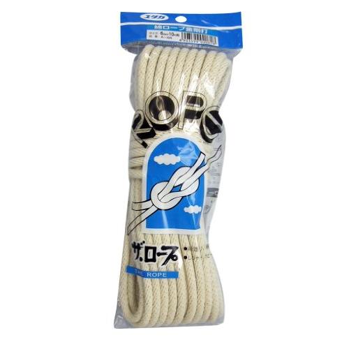 ユタカメイク 綿ロープ金剛打 6mm×10m A-65