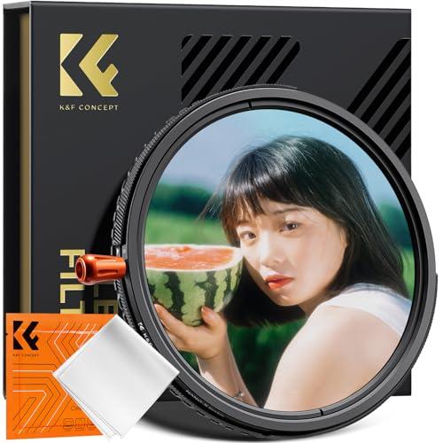 K&amp;F CONCEPT 67mm ND2-32&amp;CPL&amp;1/4ブラックミスト 3in1 1枚3役 多...