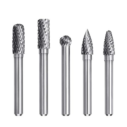 DFsucces 超硬バー タングステンバー 6mm軸 刃幅8ｍｍ ロータリーヤスリ 超硬フライスカ...