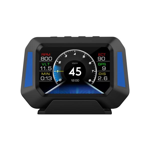 wiiyii車のヘッドアップディスプレイ、速度と時間を表示、車の勾配計、車の傾斜角を監視、OBD +...