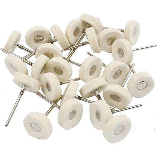 JINTONG バフ 2.35mm 28個入り ホイール型 鏡面研磨や金属磨き仕上げ