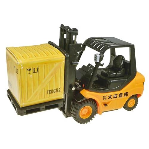 童友社 2.4GHz RC建機 1/20 ミニフォークリフト オレンジ 電動ラジオコントロール