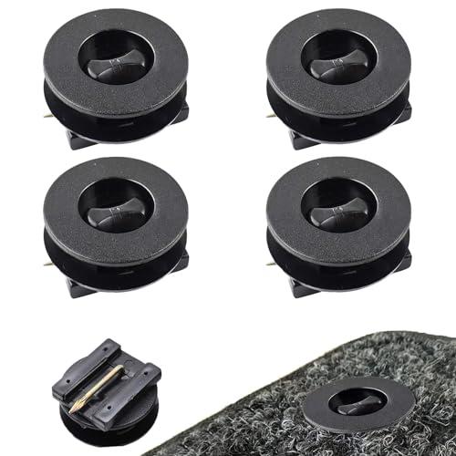 車のフロアマットクリップ汎用4個セットフロアマット固定クリップ カーペット固定 ファスナー 滑り防止...