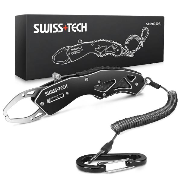 SWISS+TECH フィッシュグリップ フィッシュキャッチャー 魚掴み器 アルミ製 釣り道具 魚つ...