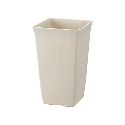 リッチェル プラ鉢 フォーレスクエアポット ７号 ホワイト ホワイト