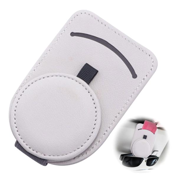 サングラスホルダー 車 車用収納 サングラスクリップ 車載メガネクリップ 眼鏡を守ります カード収納...