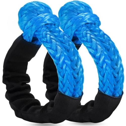 Chelhead 合成ソフトロープシャックル 2個セット 1/2インチ x 7インチ 柔軟で耐久性 ...