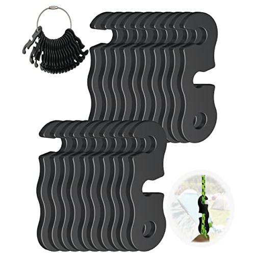 自在金具 20個入 アルミ合金ロープテンショナーキャンプテントガイラインコードアジャスターキャンプ用...