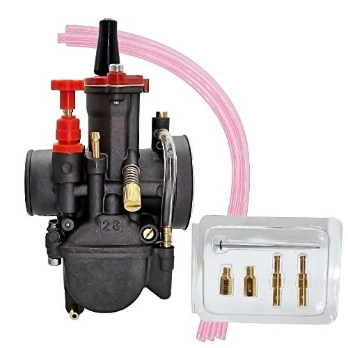 leihuo ユニバーサルPWK 28 mm パワージェットキャブレター 汎用 75-250 cc ...