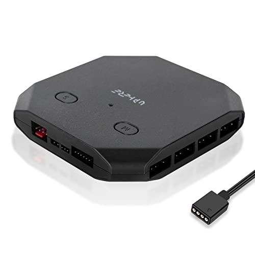 upHere ファン転送ハブ 最大14基 12V変換5Vファンハブ 5V 3PINアドレサブルARG...