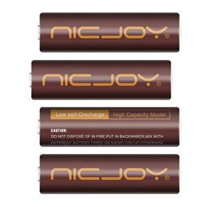 NICJOY 充電池 高容量 充電式ニッケル水素電池 単3形