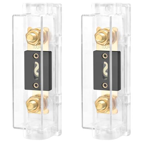 Heschen 車 ANLヒューズ付きANLヒューズホルダー 自動車 バイク オーディオサブウーファ...