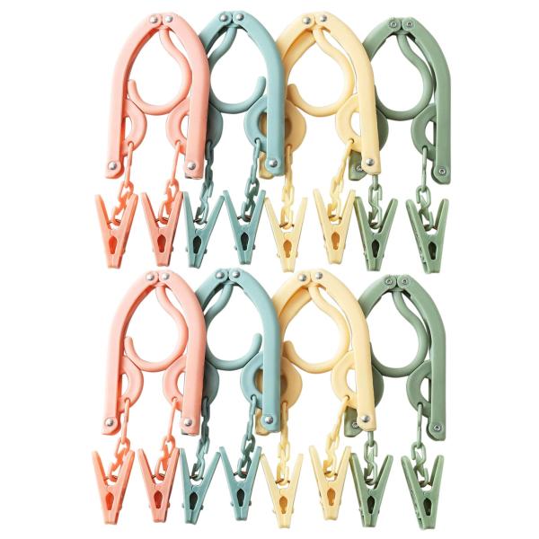 LIKENNY 携帯ハンガー 旅行用ハンガー 折りたたみ式 省スペース アーチ型 洗濯 物干し ハン...