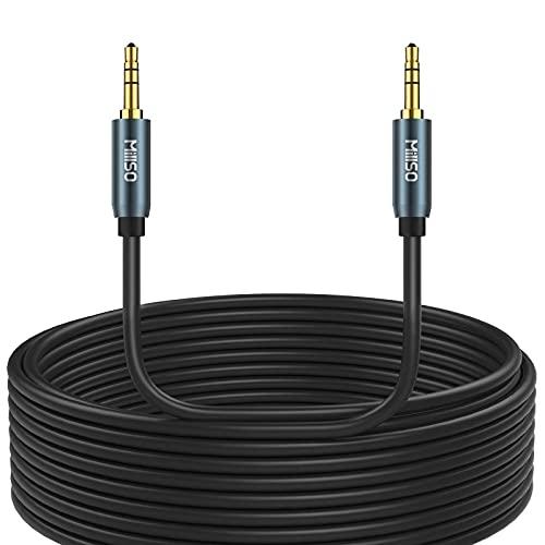 MillSO 3.5mm ステレオミニプラグ オーディオケーブル 10m イヤホンジャック ステレオ...