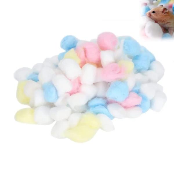 MUYYIKA ハムスター 小動物 保温綿 床材 コットンボール ふわふわ ふとん ケージ内装 暖か...