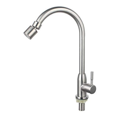 UMANYI キッチン蛇口 キッチン用水栓 洗面蛇口 シングルレバー 単水栓 立水栓 節水 首振り ...