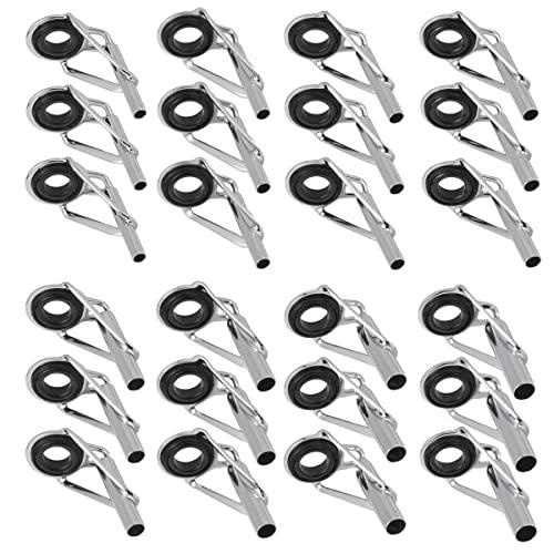 トップガイド ロッドガイド 8# 竿側 1.8~3.2mm ステンレス 釣り竿 穂先 8サイズ 24...