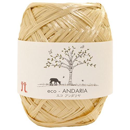 ハマナカ エコアンダリヤ クラフト 並太 col.23 ベージュ 系 40g 約80m 5玉セット ...