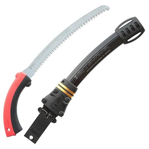 ユーエム工業Silky 鞘入鋸ツルギカーブ 右利き用 270 本体 466-27 細身で狭所剪定・枝...