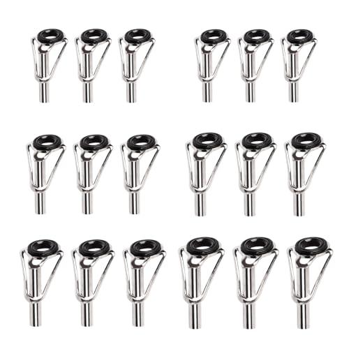 TVETE トップガイド 18個セット rod 釣竿セット 竿先ガイド セット 釣り竿 修理 部品 ...