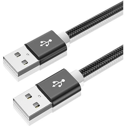 USB 3.0ケーブル オスオス a-aタイプ 両端 コード 5Gbps 高速転送 アルミシェルとナ...