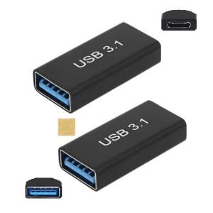 Sound Wave 3.2 Gen2 10Gbps高速データ転 アダプター メス メス USB延長コネクタ USB-C メス to USB-A