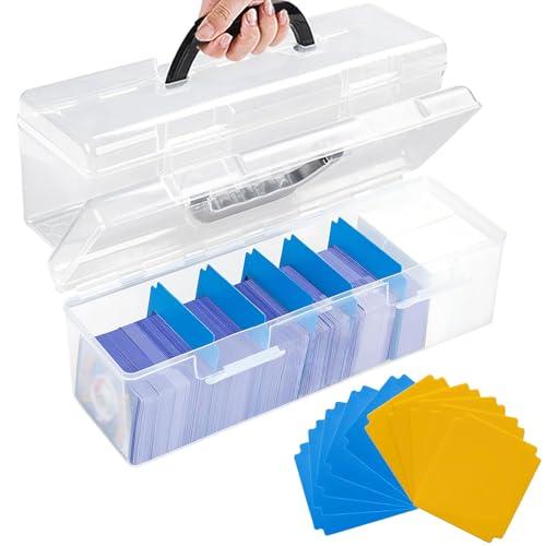 Yoimize ロングカードボックス 10枚仕切り板付き 手持ちトレカケース ポケカケース カードケ...