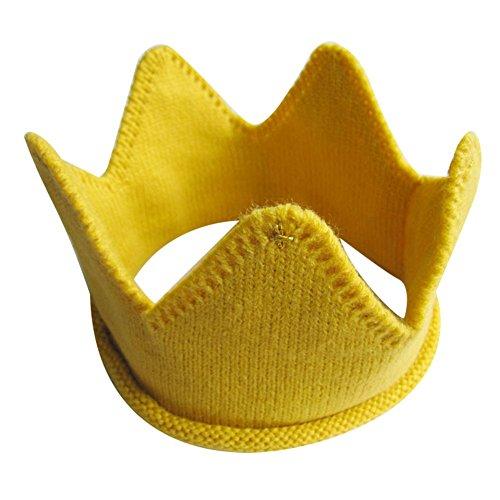 ベビーにかわいいクラウンを/選べる3色ベビー ニット クラウン 王冠 記念 撮影 誕生日 バースデー...