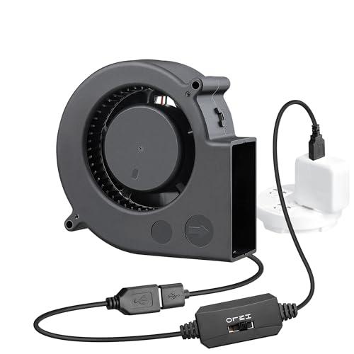 GDSTIME シロッコファン、97mm x 33mm 5V DC USB 冷却ファン、ブラシレス ...