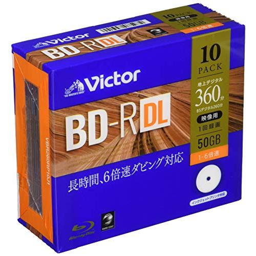 ビクターVictor 1回録画用 BD-R DL VBR260RP10J1 片面2層/1-6倍速/1...