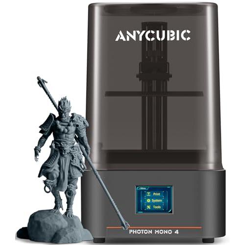 ANYCUBIC Photon Mono 4 3Dプリンター 光造形 10K 3D プリンター 7イ...