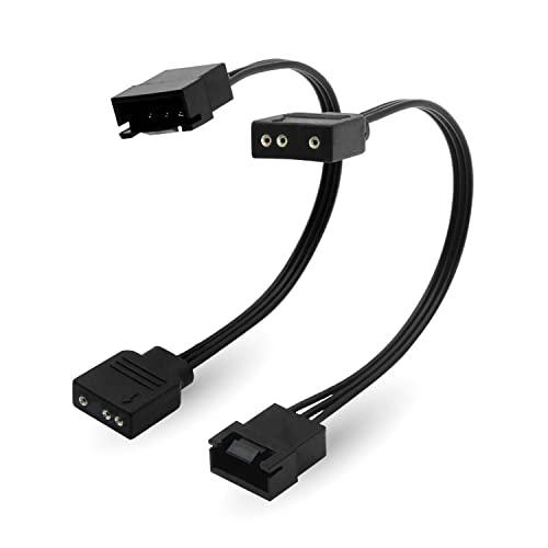 EZDIY-FAB NZXTファン用ARGB LEDアダプター、F120 AER RGBファン、NZ...