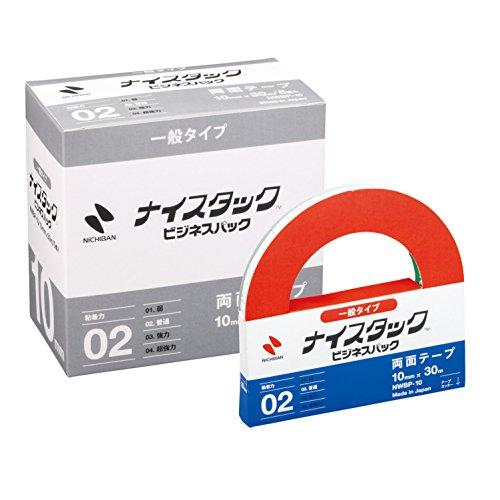 ニチバン 両面テープ ナイスタック ビジネスパック 一般 5巻入 10mm×30m NWBP-10