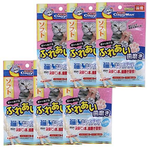 キャティーマン CattyMan 猫ちゃんホワイデント 白身魚入 25g×6個セット