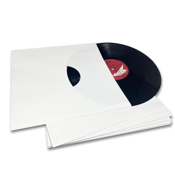 MayRecords 20枚入 12インチLP保護ケース LP用レコード紙袋 穴空き オープン開口式