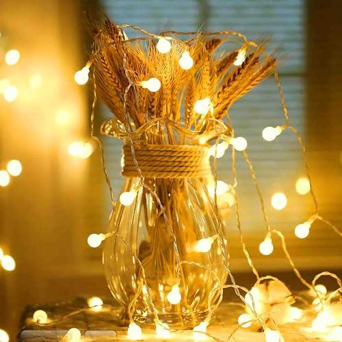 AGOTD LEDイルミネーションライト電飾6.5M 40個 フェアリーライト 電池式 おしゃれ ガ...