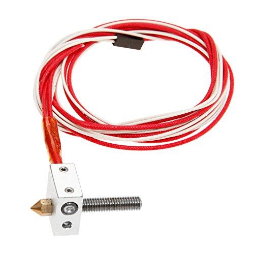 1セット 押出機セット MK8 ノズル ヒーターブロック 3Dプリンター アクセサリー 0.4mm ...