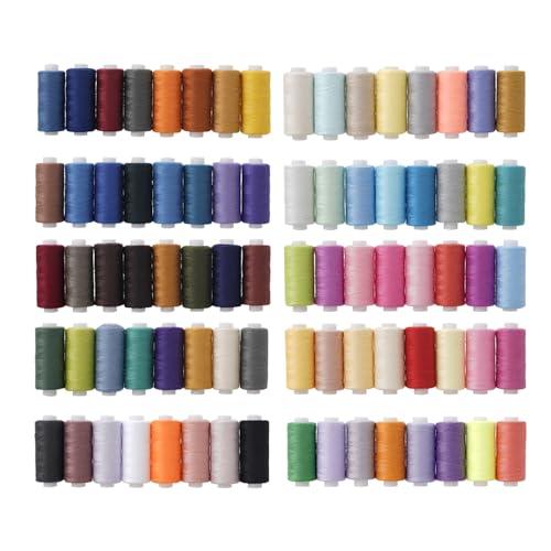 Windman ミシン糸 セット 60番 80色 365m巻 手縫い糸 家庭用糸 スパンミシン糸 多...