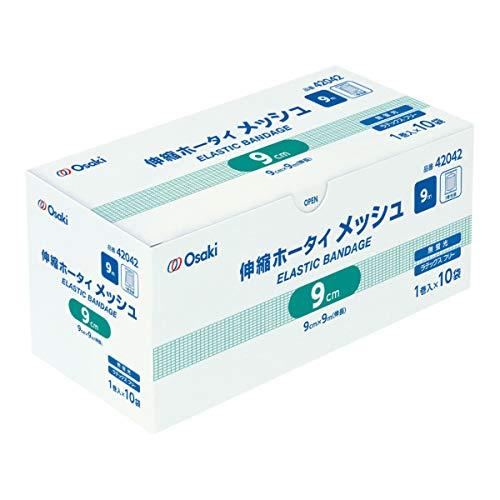 OO Osakiオオサキ 伸縮ホータイ メッシュ 9cm×9m 10巻入1巻入×10袋 ラテックスフ...