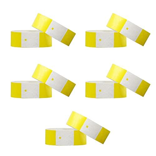 使い捨て リストバンド イベント用 人数カウント 再入場管理に 防水 耐引裂き カラーも豊富 イエロ...