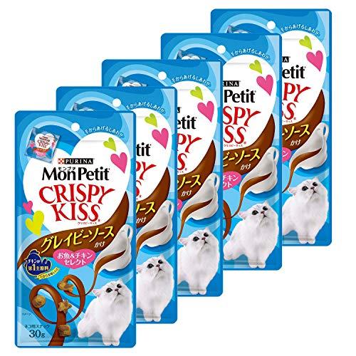 モンプチ クリスピーキッス　グレイビーソースかけ　お魚＆チキンセレクト ３０ｇ×5袋