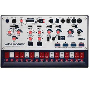 KORG モジュラー シンセサイザー volca modular パッチング ケーブル付属 電池駆動 スピーカー内蔵 ヘッドフォン使用可 どこで