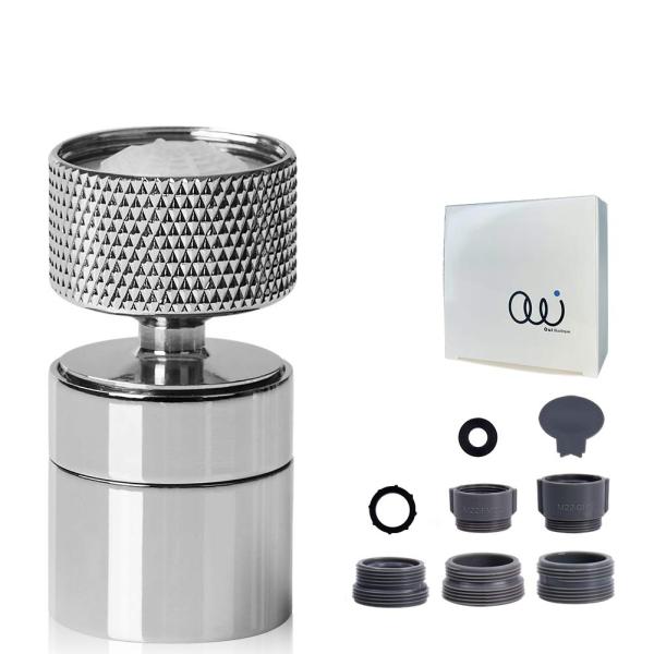 蛇口 シャワー 蛇口ノズル キッチン水栓蛇口 節水 水ハネを防ぐ 2種モード 360°回転できる ロ...